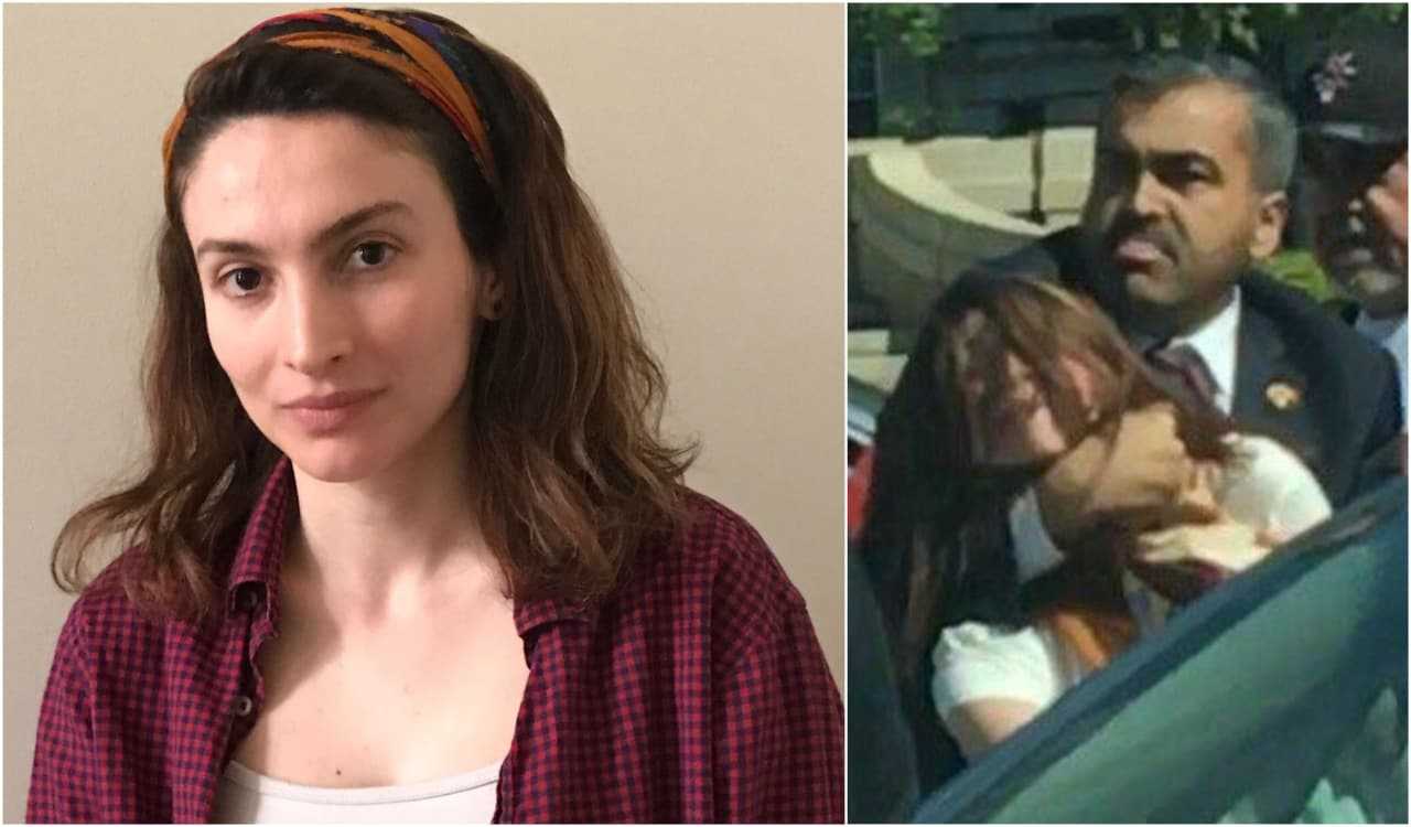 Ceren Borazan of East Rutherford is saying she was choked by a Turkish bodyguard.