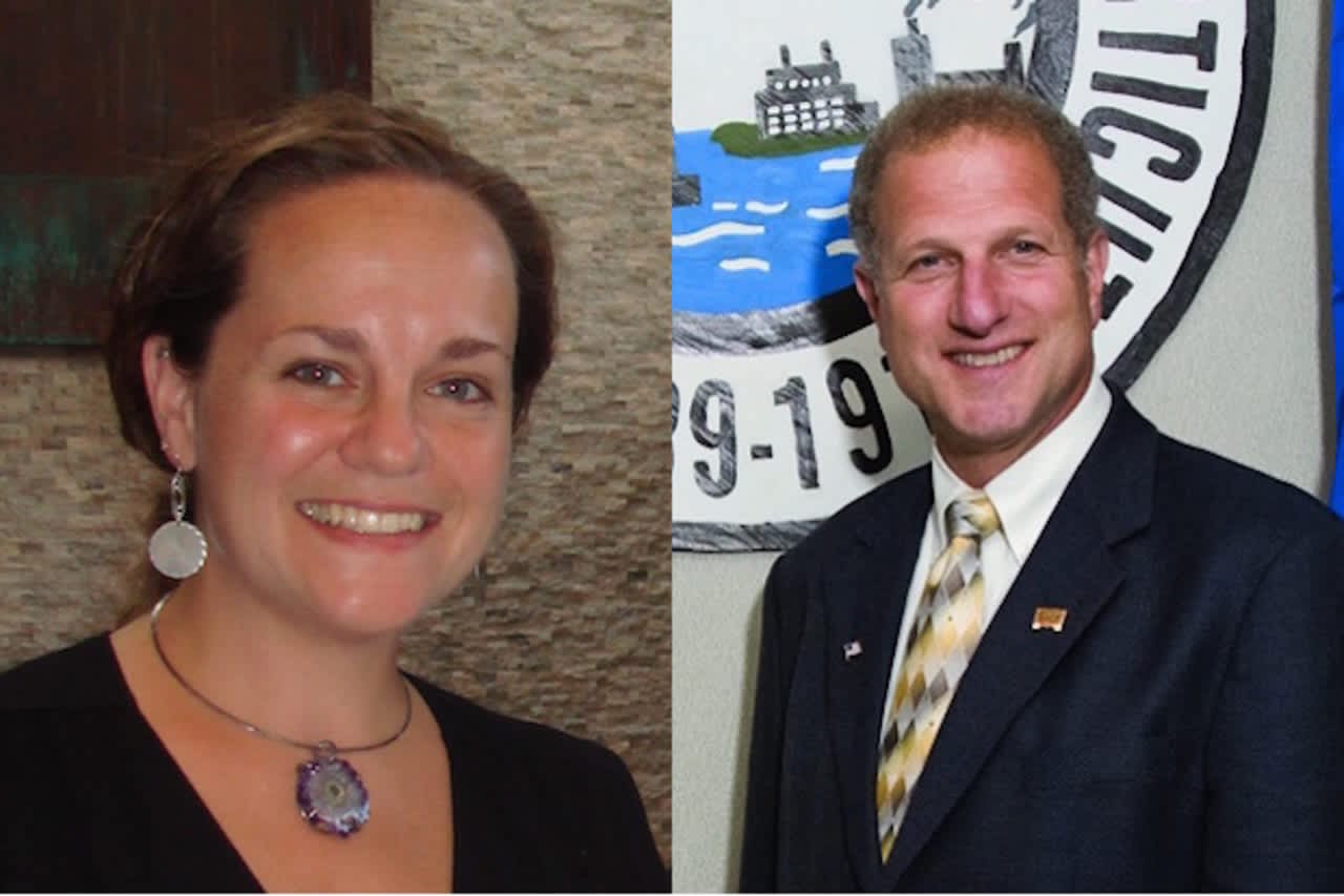 Shelton mayoral candidates Michele Bialek and Mark Lauretti