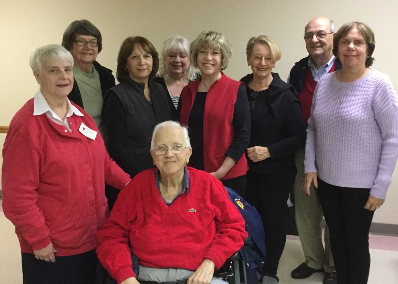 Standing: Judy Calviello, Jean Rogers, Peggy Letsche, Karla Mazza (VP), Joan Tidona, JoAnn Bartlett, Frank Tidona (secretary-treasurer) and Kathleen Mathieu. Sitting: Andy Bertone (Chairman). Not pictured: Dolores Gennaro, Carol Hsu and Al Anderson.
