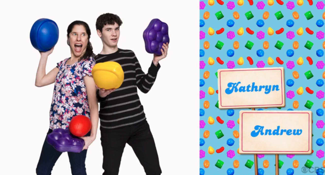Kathryn Kitt and her son Andrew will be appearing on "Candy Crush."