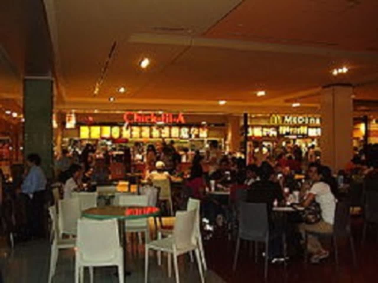 Chick-fil-A, a fast-service chicken chain, is planning to build a two-story restaurant in Norwalk, Conn. Here patrons dine in a Chick-fil-A in a mall's food court in Houston, Texas.