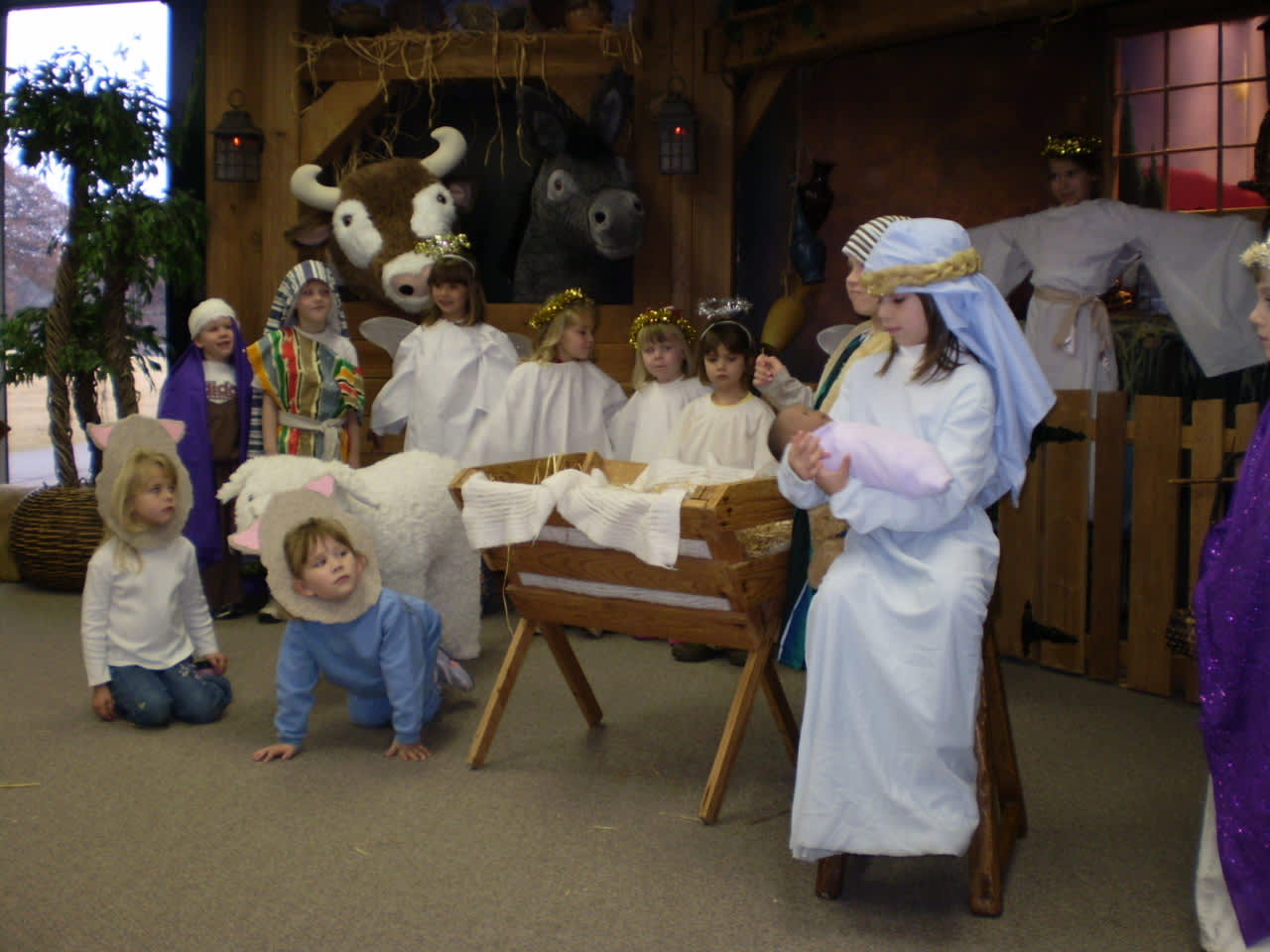 First Presbyterian Church in Carlstadt will host a living nativity with children performing with live animals. 