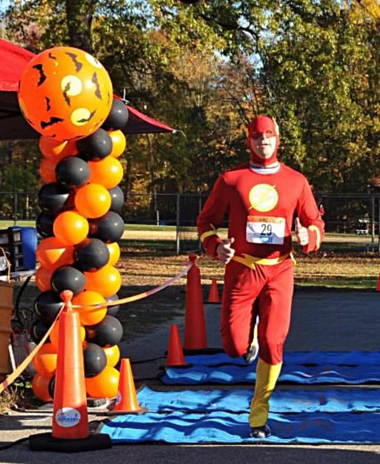 Costumes are encouraged -- but not required -- for the event. "The Flash" appeared in the 2013 race.