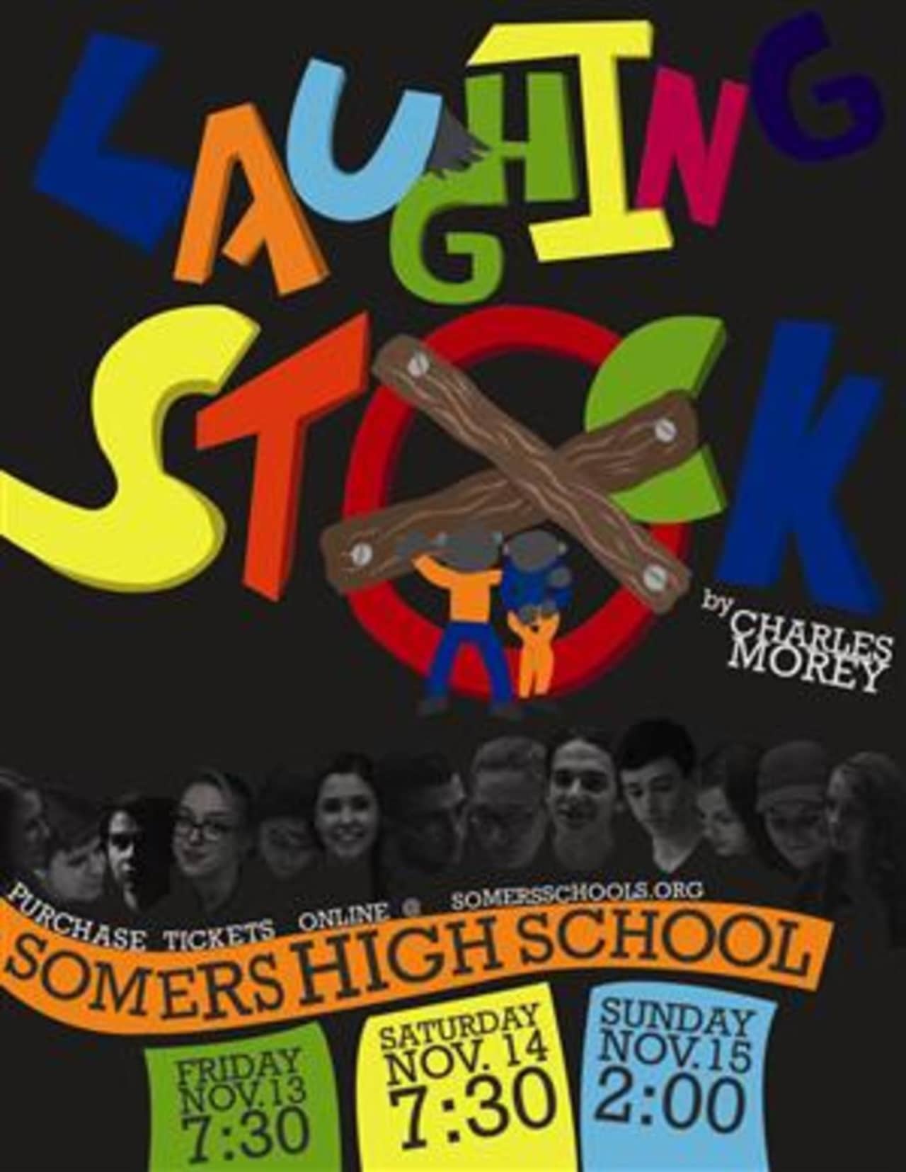 Somers High School's drama production of "Laughing Stock" has three performances this weekend. 