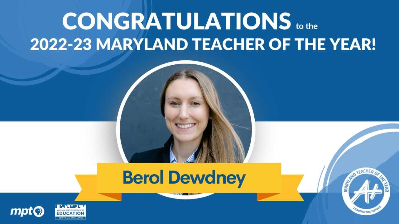 Baltimore PreK Teacher Awarded Maryland Teacher Of The Year