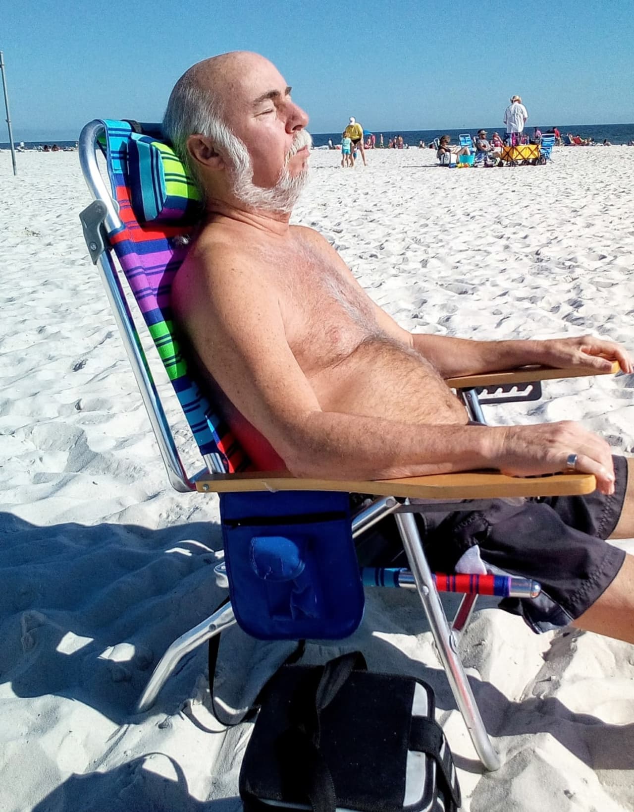 The beach was Billy Ferrante's happy place.