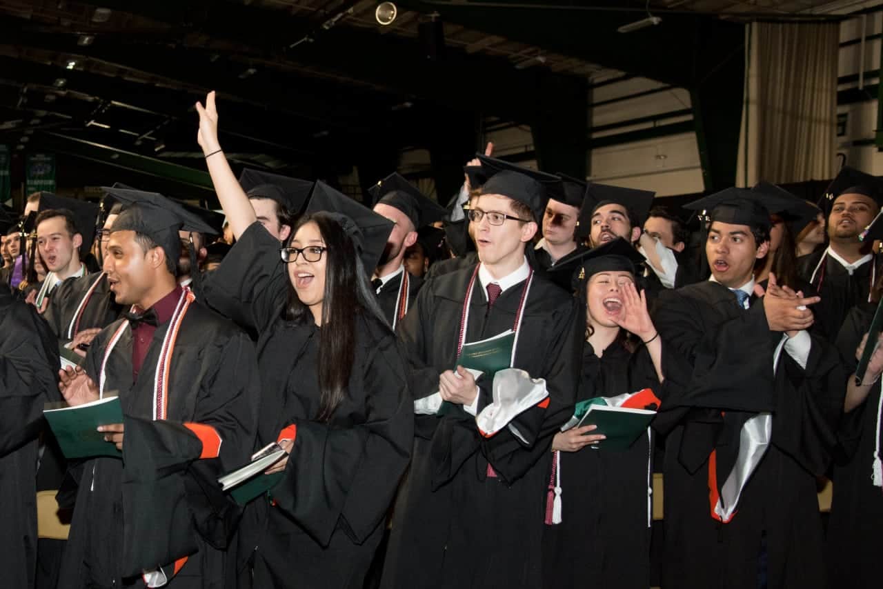 Manhattan celebrated its annual commencement ceremony last month.