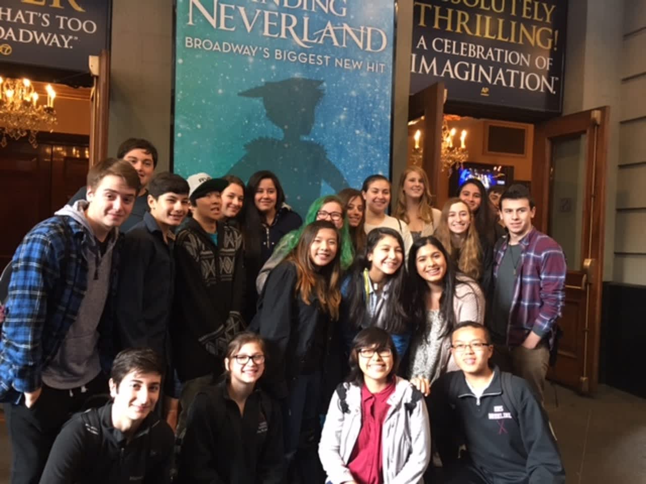 Harrison High School students took in a workshop and watched "Finding Neverland."