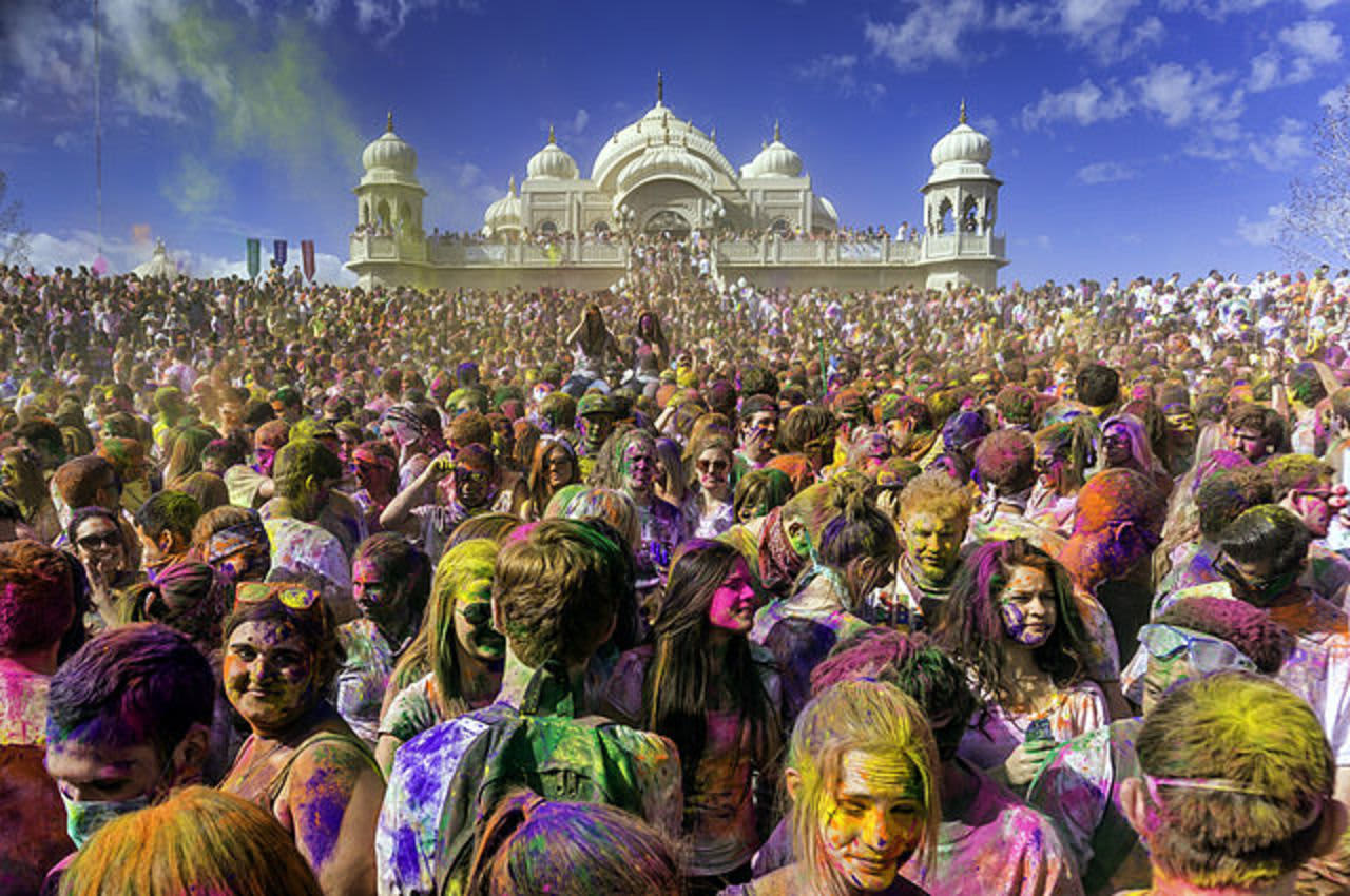 Hindus everywhere celebrate Holi, an annual festival of colors that marks the beginning of spring.