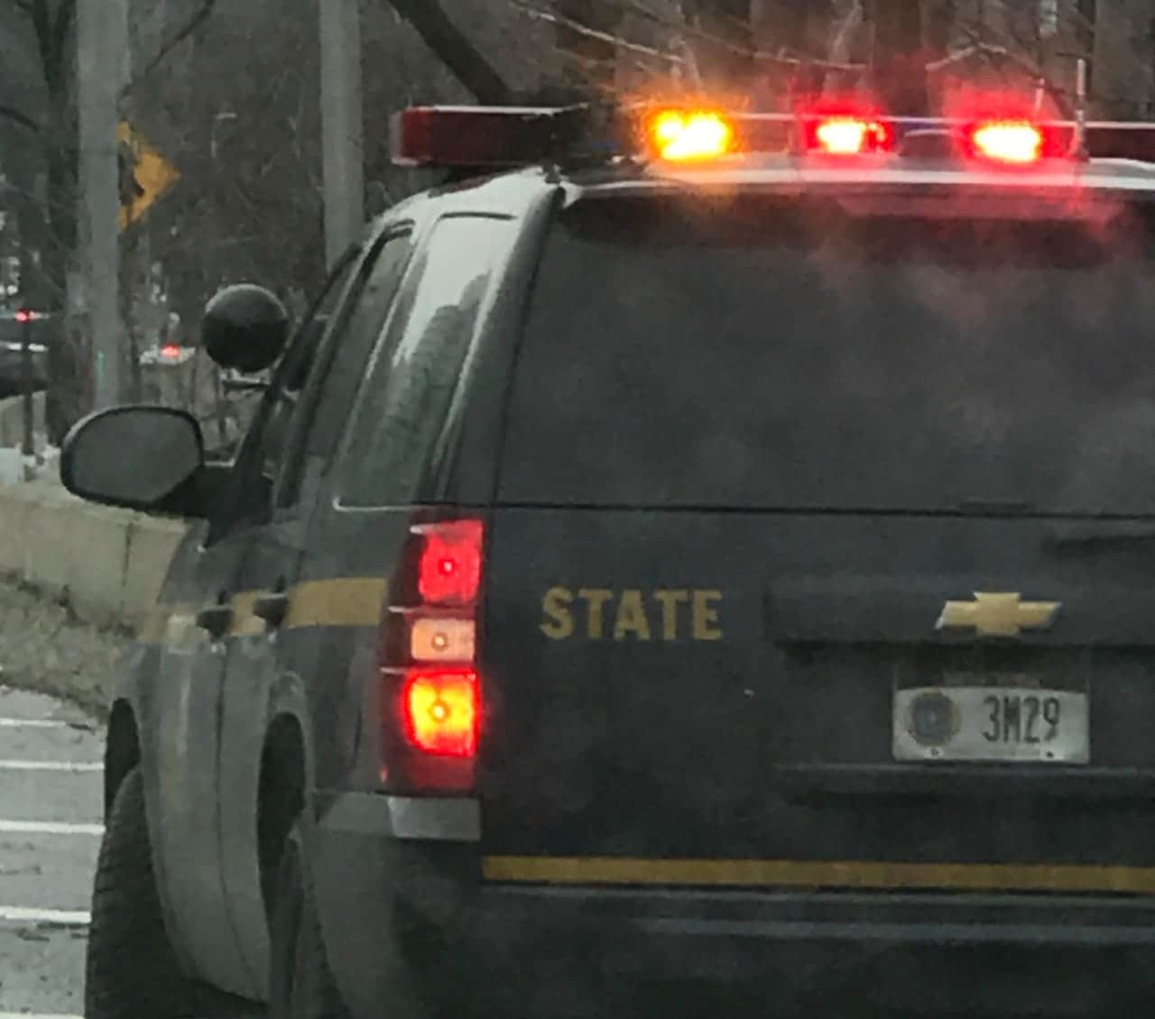 A 26-year-old man was arrested by state troopers in Putnam county after he was found in possession of a stolen, loaded 9mm semi-automatic handgun during a traffic stop, said police.