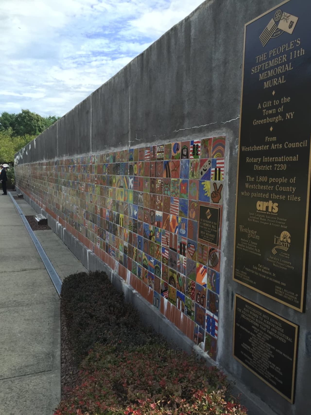 Southern Westchester BOCES has taken on a project to restore and maintain a handpainted mural at Webb Field in Greenburgh, dedicated to the victims of 9/11.