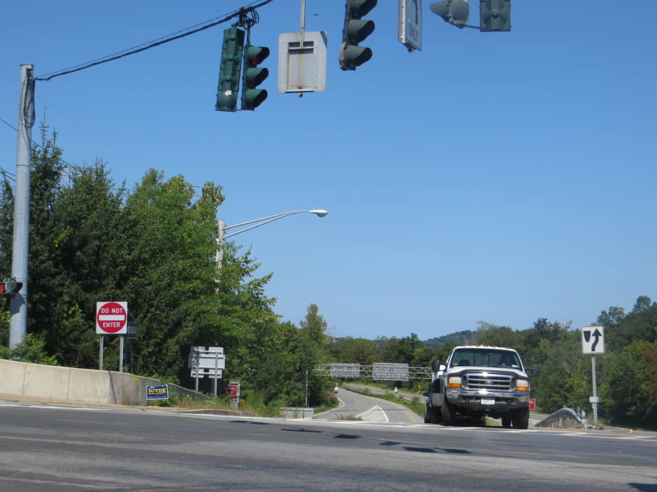 State Route 9A at Route 117 in Mount Pleasant. A new survey reported that Route 9A was the most dangerous road for pedestrians to cross. Three of Westchester County's 25 pedestrian fatalities in 2012-2014 were on different stretches of Route 9A.