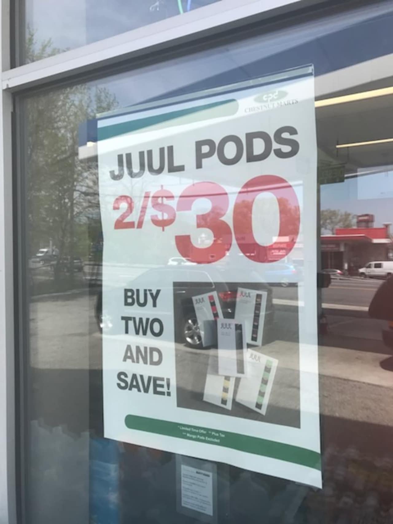 Westchester County has upped the age for buying tobacco and "vape" products to 21. A pod of JUUL contains an amount of nicotine equal to an entire pack of conventional cigarettes. The e-cig is a popular sales item at many area gas stations and delis.