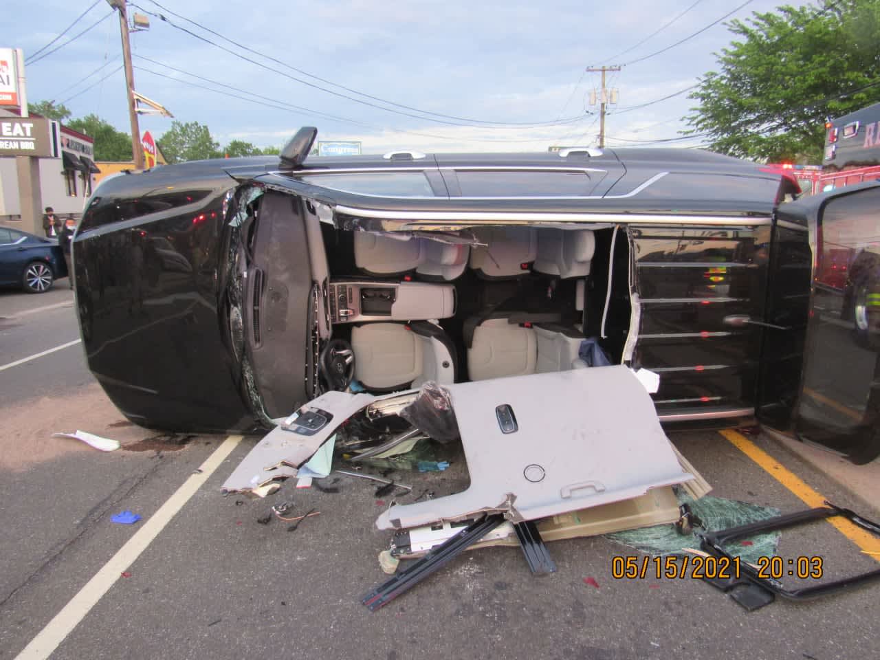 Route 46 crash in South Hackensack.