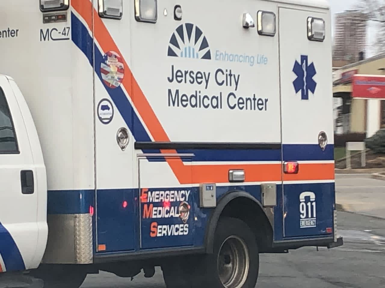 The woman was transported by EMS to Jersey City Medical Center for treatment of an undisclosed medical condition, the prosecutor's office said.