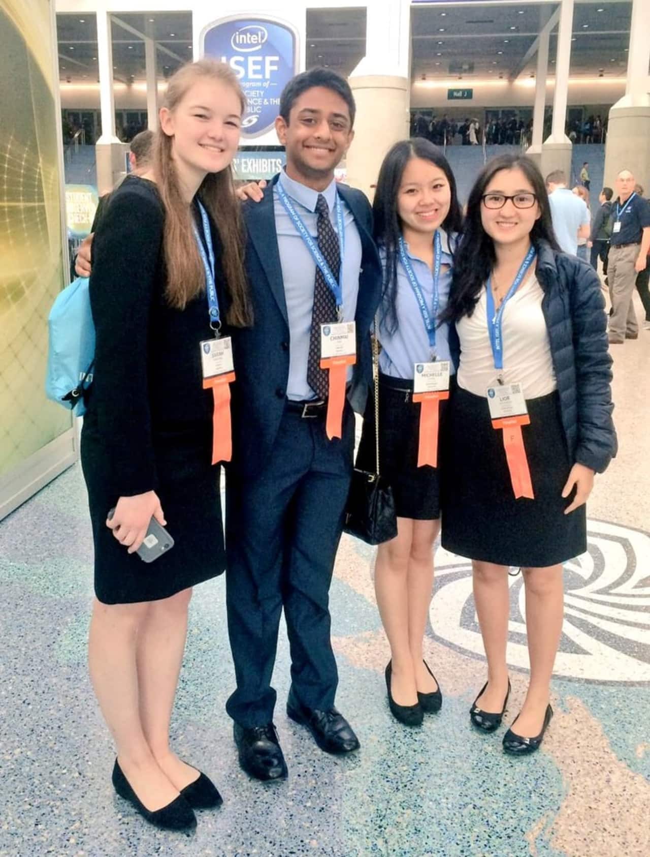 Four Ossining students won awards at an international science competition.