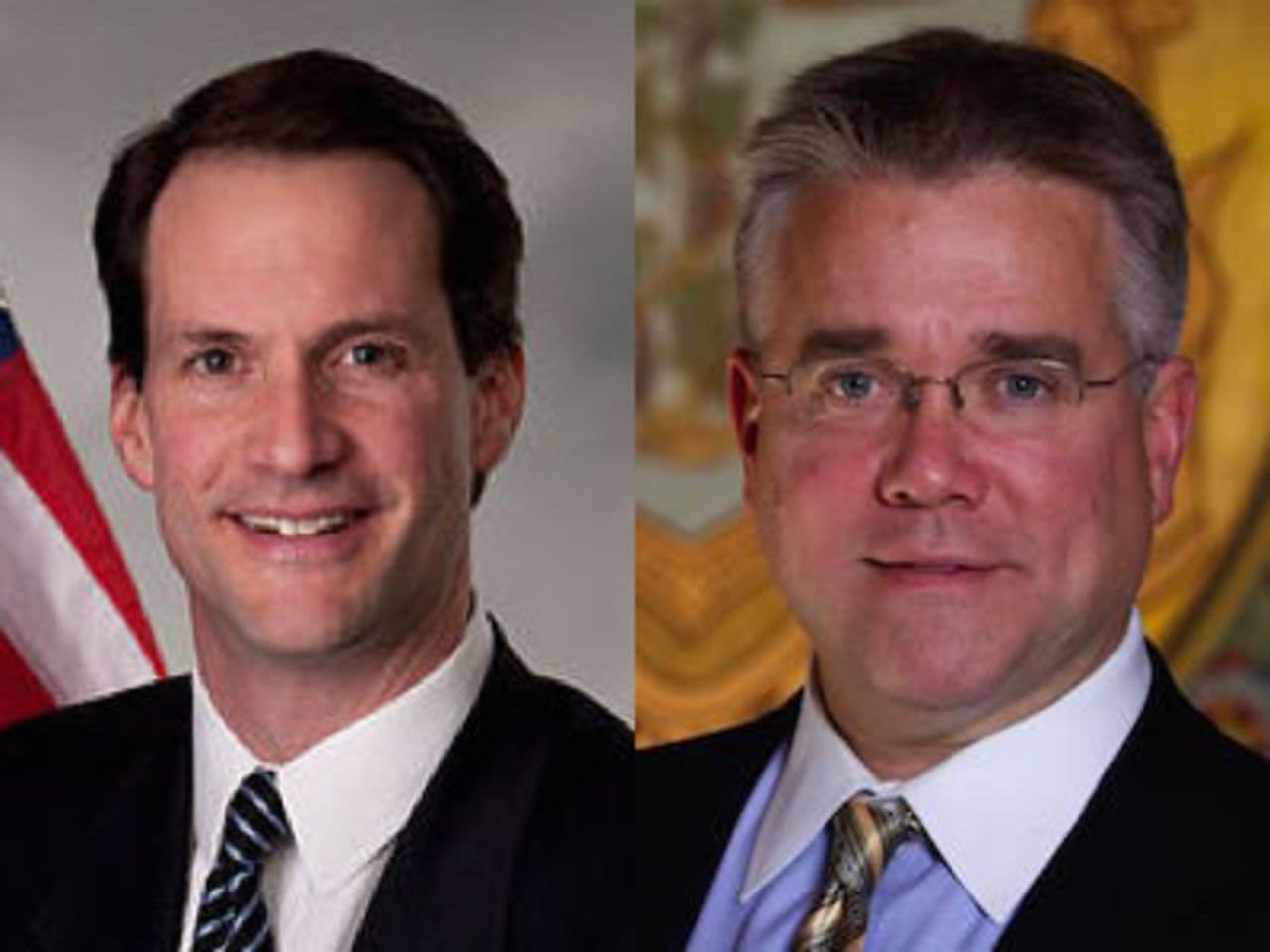 In the race for the 4th Congressional District, Republican challenger John Shaban, right, is taking on four-term Democratic incumbent Jim Himes, left.