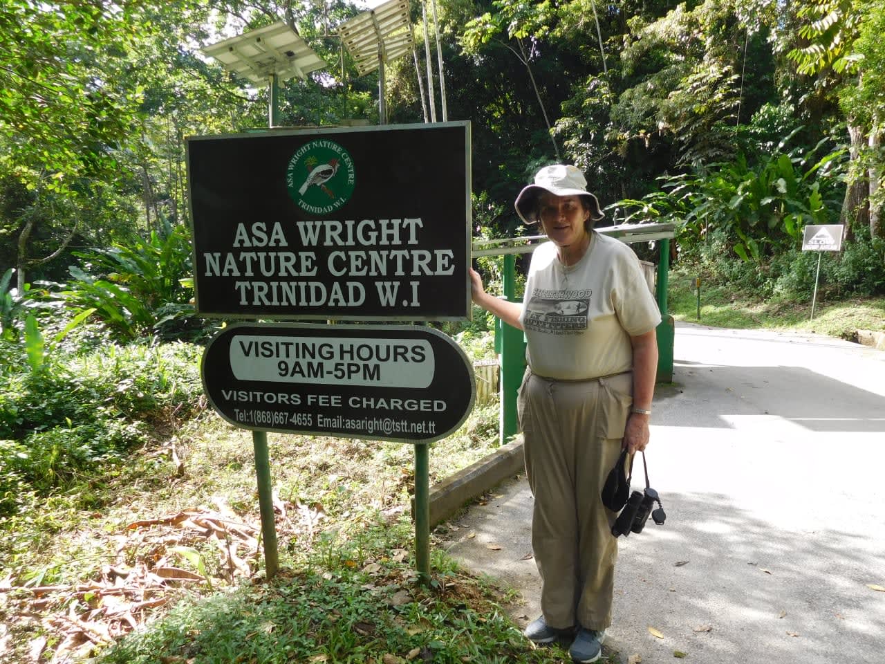Rye Brook's Carol McMillan at Asa Wright Nature Center in the mountains of Trinidad.