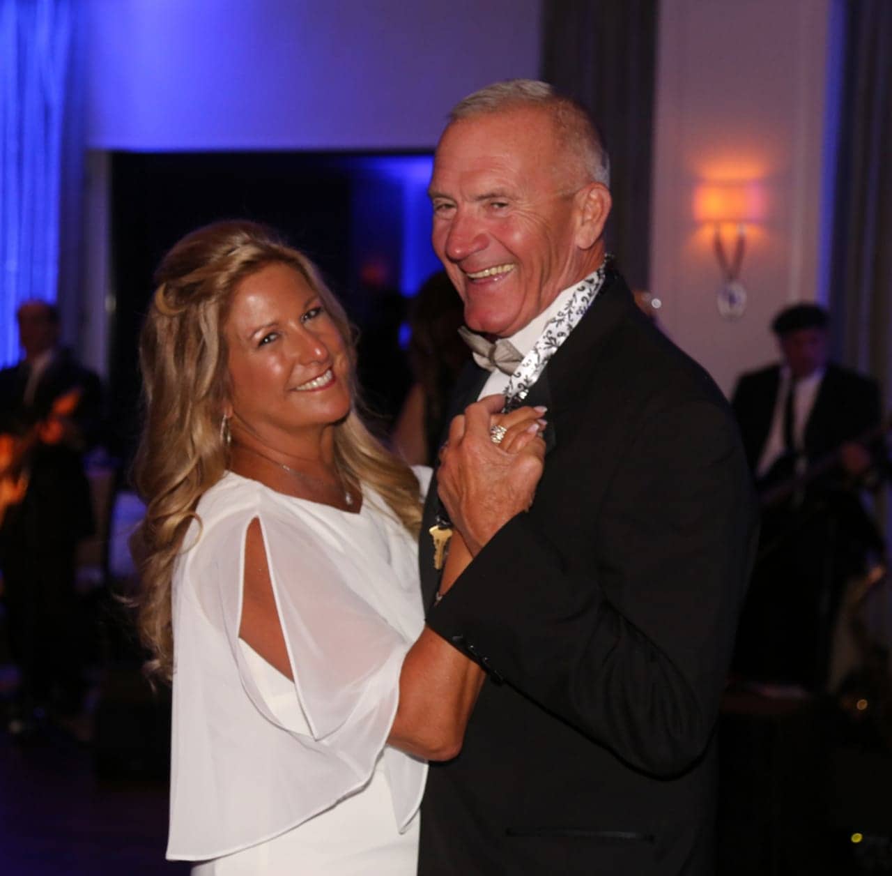 Monroe couple, Michele Macauda and husband Richard Burke, the gala's co-chairs, dance at the Kennedy Center’s 52nd Annual Four Seasons Ball at Rolling Hills Country Club in Wilton.