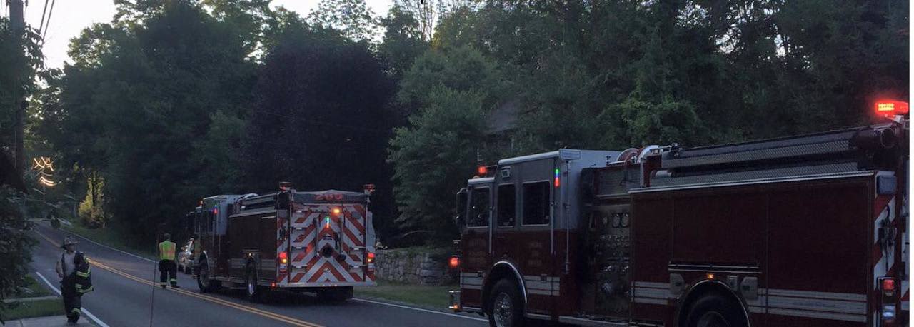 Monroe firefighters were able to halt a propane gas tank leak before it caused a fire at a home on Fan Hill Road Tuesday.