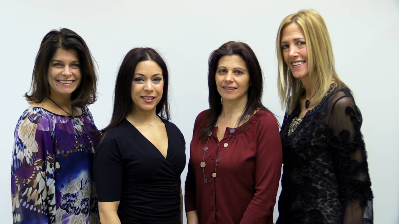 NY Health & Wellness' Nutritional Group: Jen Dorf, Jessica Santiago, Joy Rosaspina and Jacqui Justice, left to right.