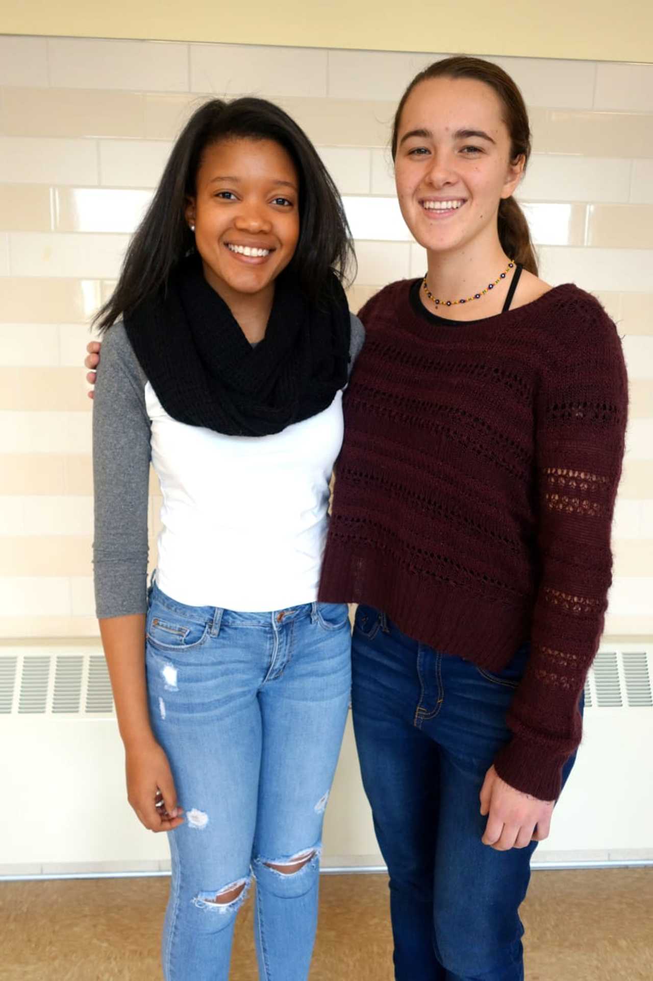 Brianna Cauthen, left, and Adriana Scanteianu.