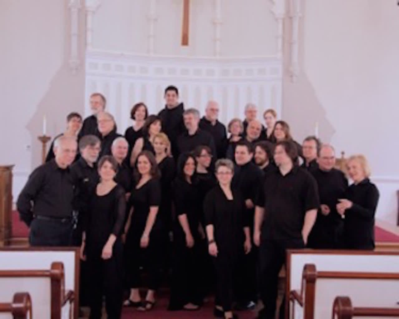 Charis Chamber Voices, pictured, will perform with Camerata Vocale Hannover on Sunday at the First Presbyterian Church of New Canaan.