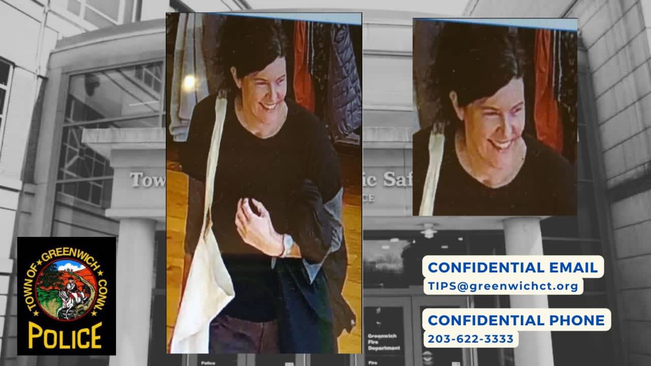 Police asked the public for help identifying a woman who is accused of shoplifting from a Greenwich store.