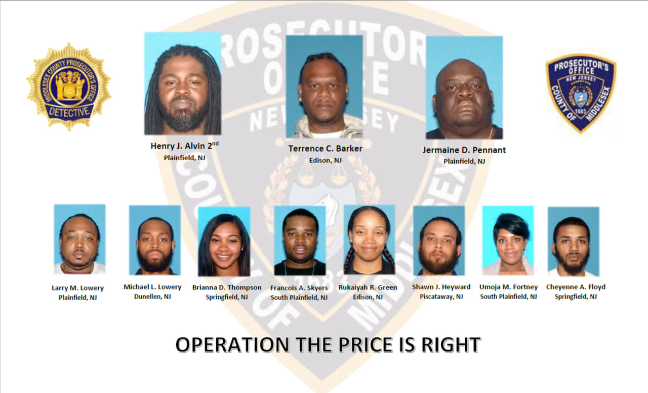 BUSTED: 'Operation Price Is Right' Nabs 11 In Central Jersey Drug Ring |  Middlesex Daily Voice
