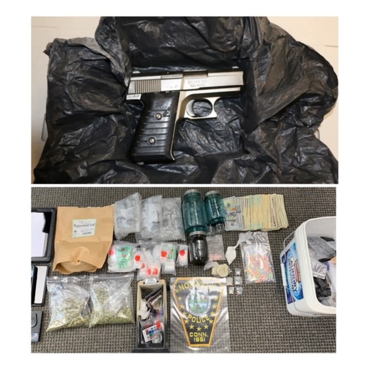 Drugs and a handgun were seized by Howell police.