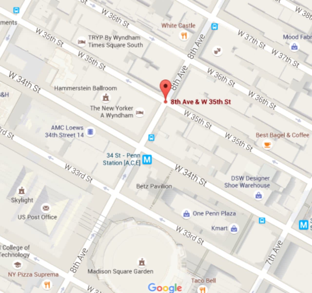 A shooting occurred Monday morning near Penn Station.