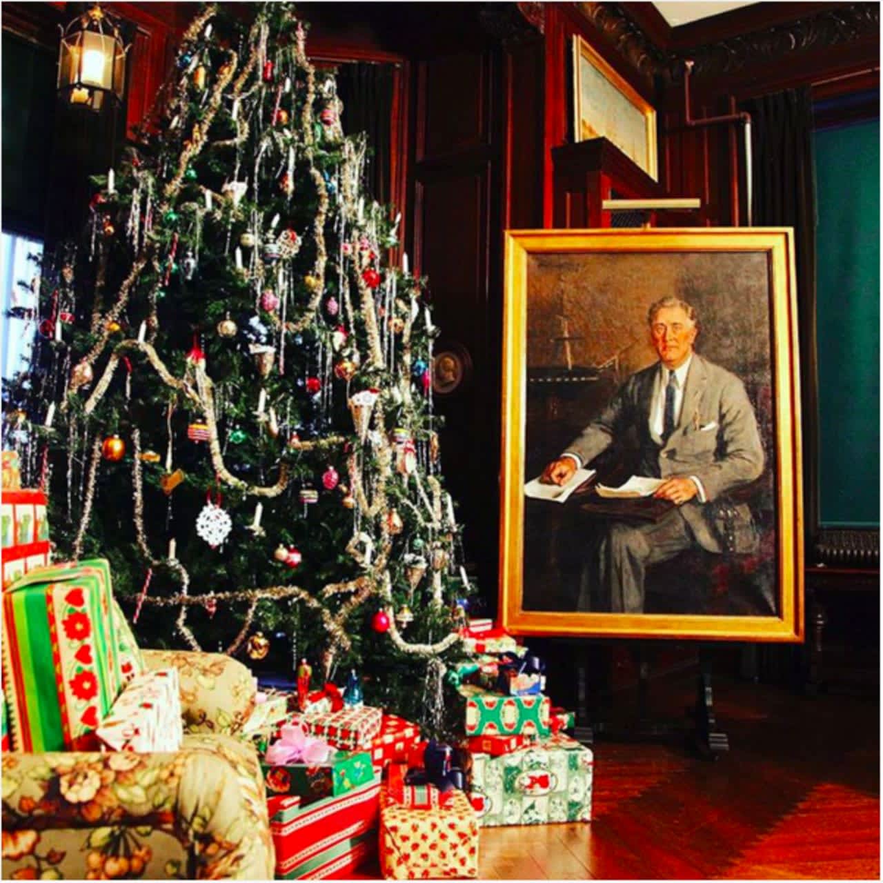 The Home of Franklin D. Roosevelt is being decorated for a Hyde Park Christmas. Visitors can see the decorations after Thanksgiving.