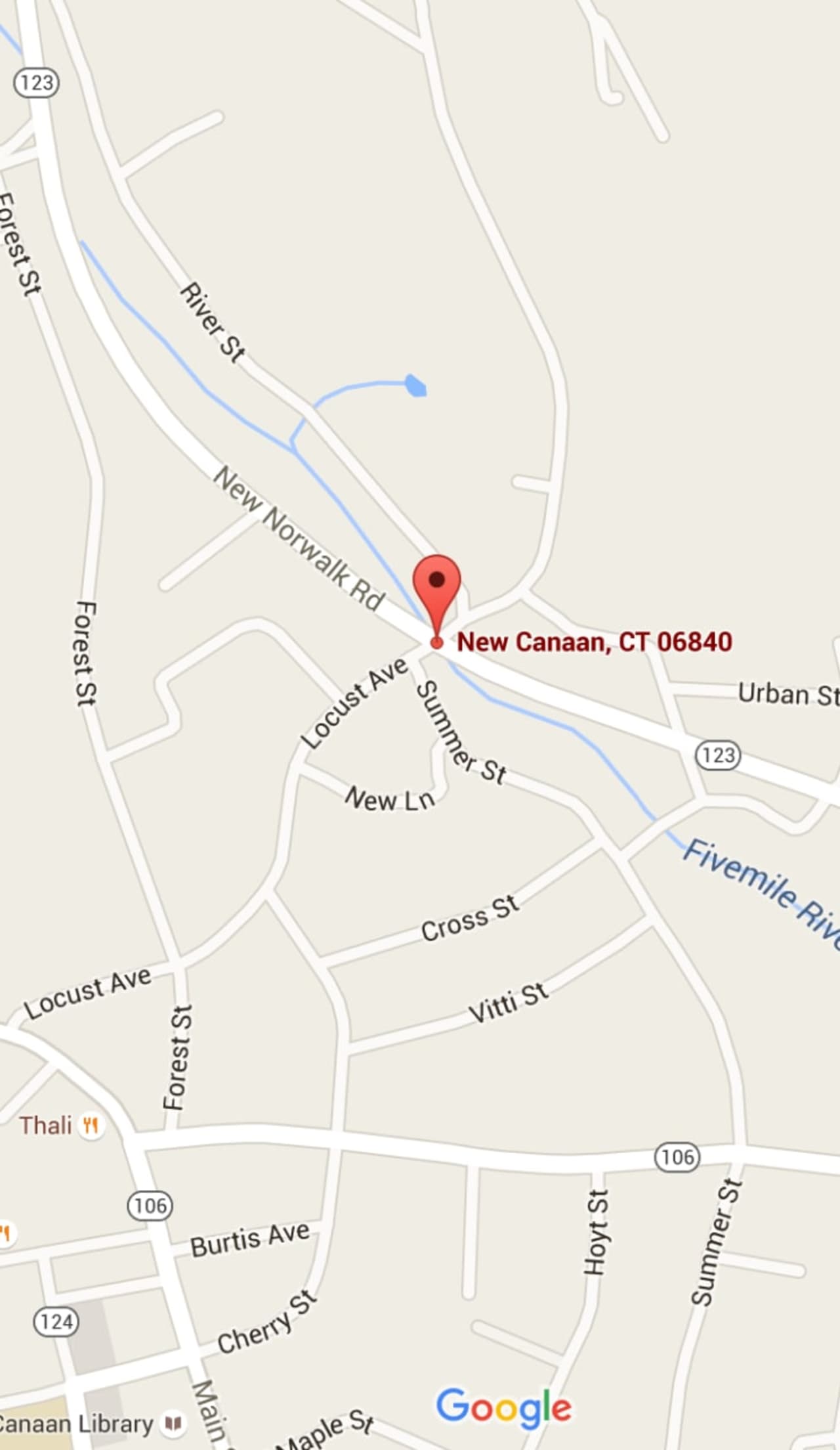The accident happened at 2:19 a.m. Sunday at New Norwalk Road and Locust Avenue in New Canaan.