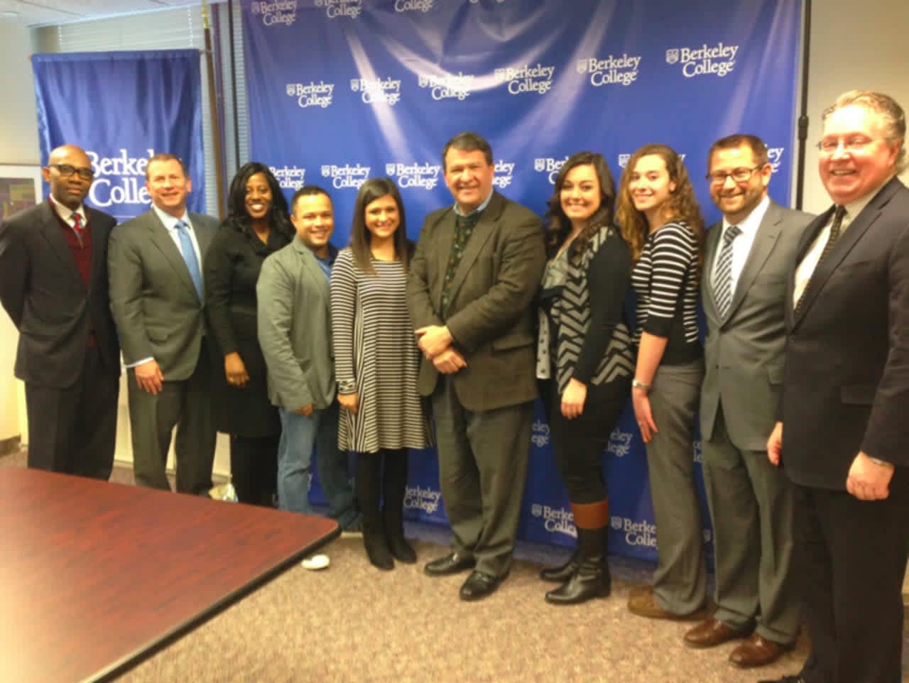 State Senator George Latimer visited Berkeley College in White Plains on Tuesday, January 5, 2016.