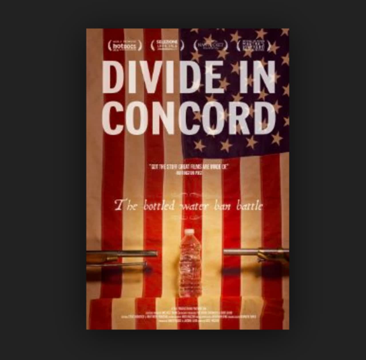 The New Canaan Library is showing "Divide in Concord," a feature-length documentary that follows the tale of banning bottled water in small-town America.