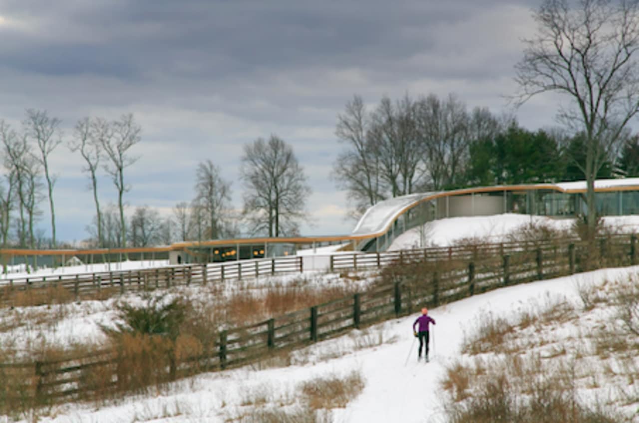 Winter recreation, including snowshoeing, cross-country skiing and ice skating is open at Grace Farms. Activities culminate with a free Winter Outing program on March 5
