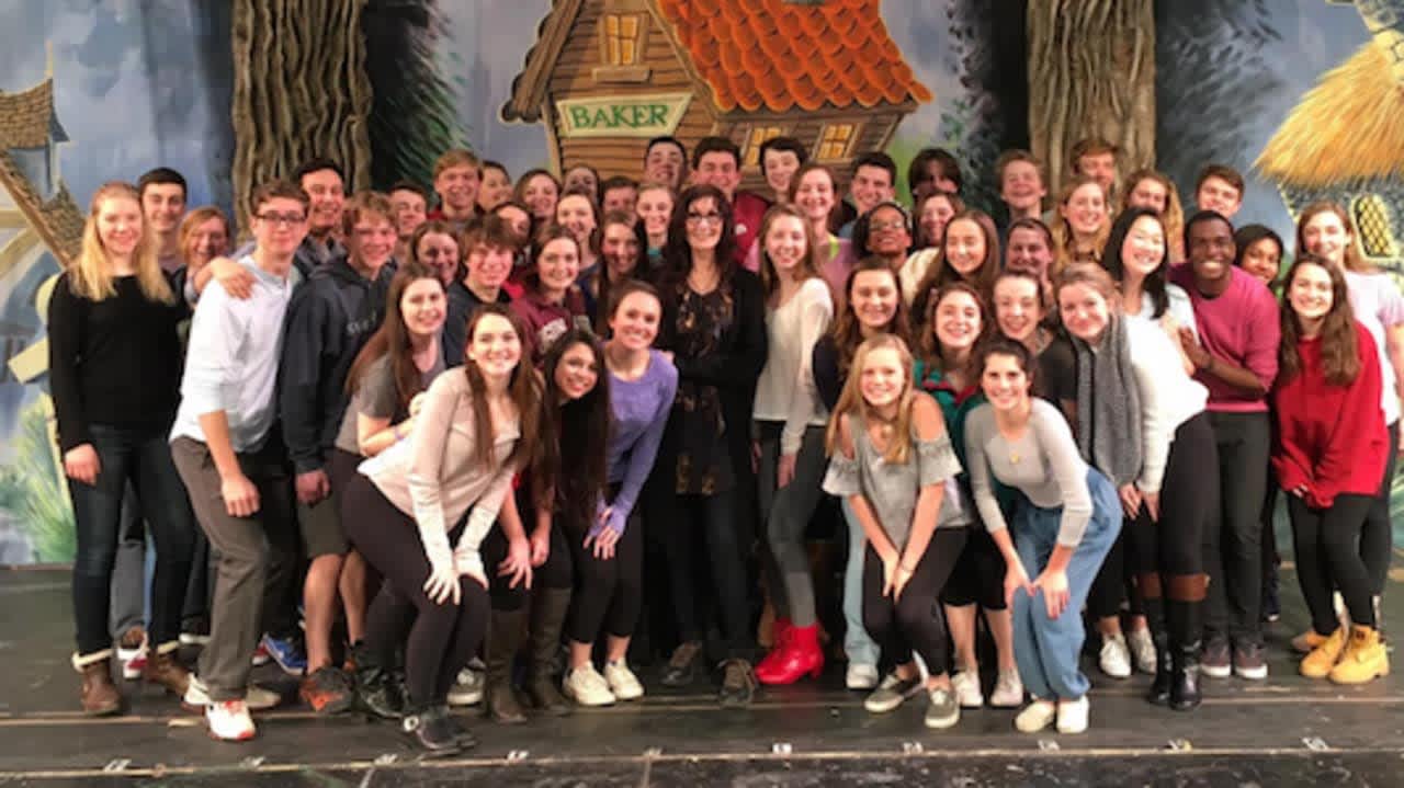 Tony Award Winner Joanna Gleason visited the NCHS cast and crew of “Into The Woods” last week.