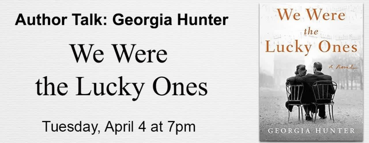 Author Georgia Hunter is speaking at the Chappaqua Library.