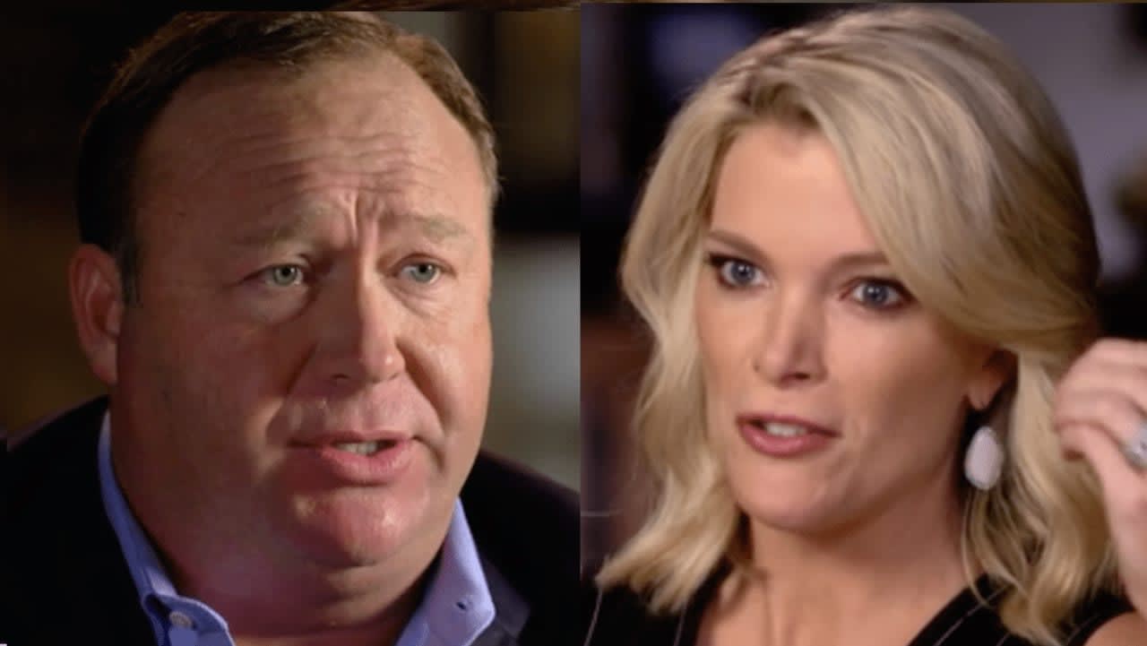 The Megyn Kelly interview of Alex Jones aired Sunday night on NBC on the "Sunday Night with Megyn Kelly" show.