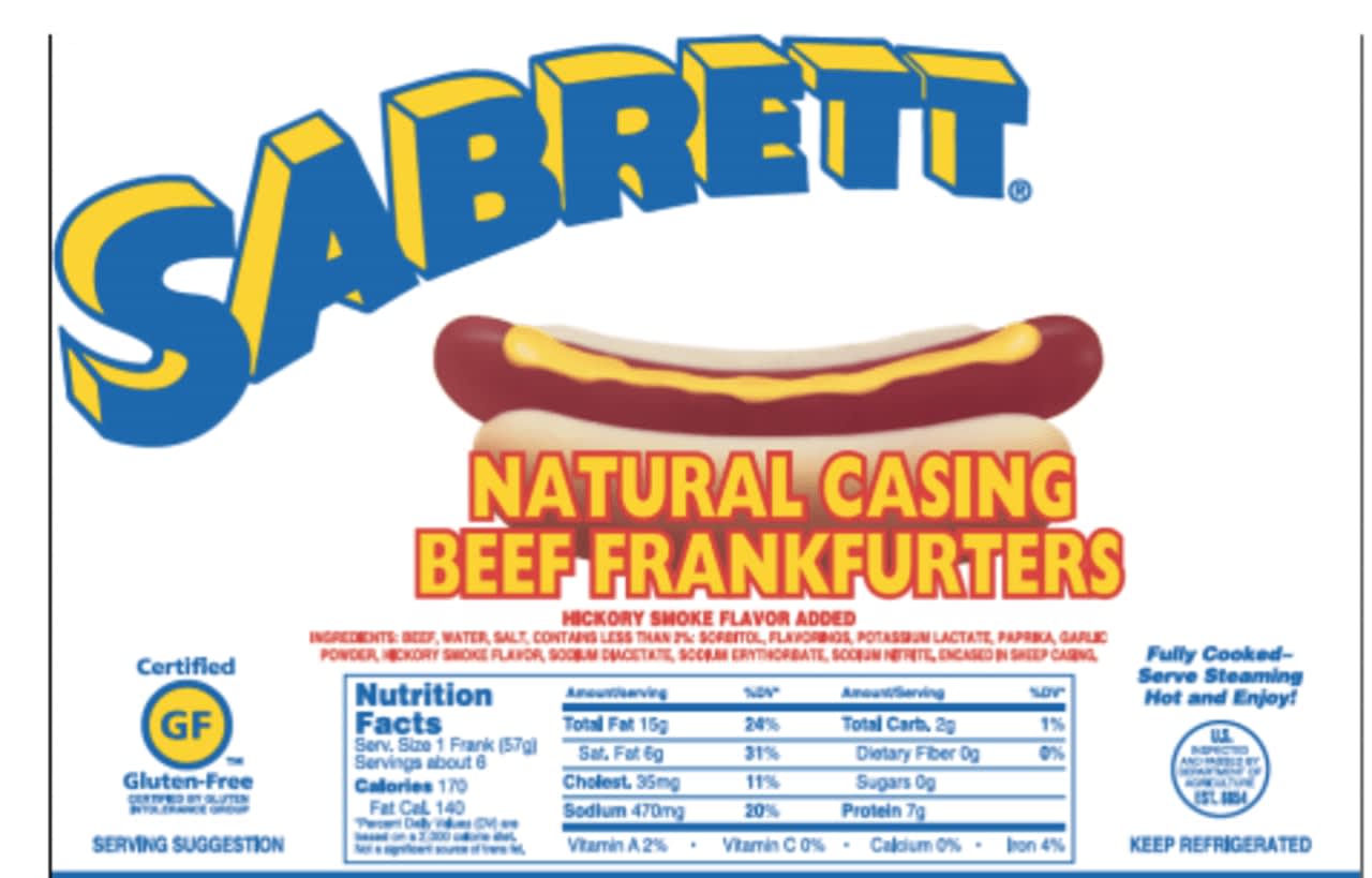 Sabrett products are being recalled.