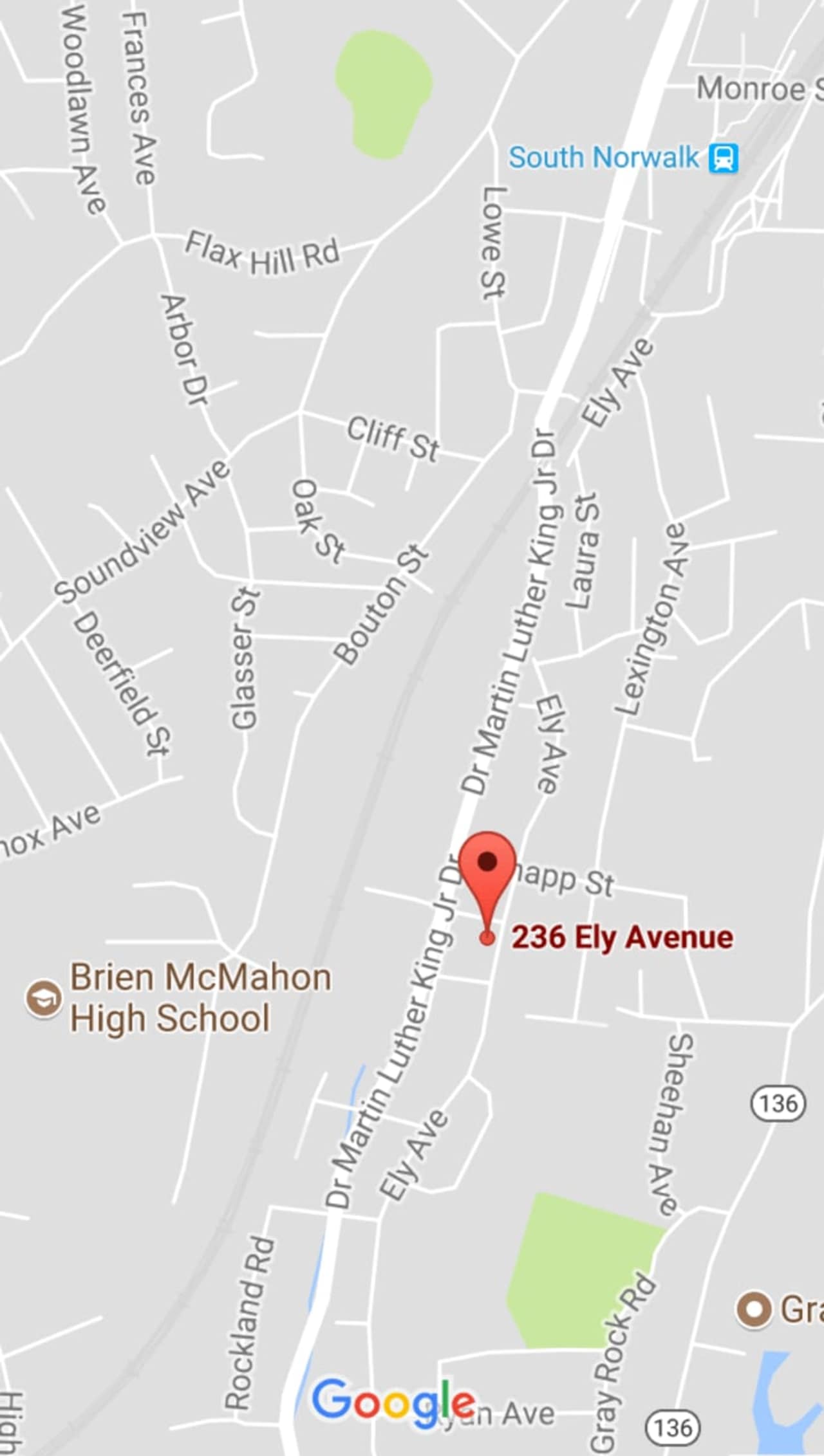 The fatal shooting occurred Thursday evening on Ely Avenue in Norwalk, police said.