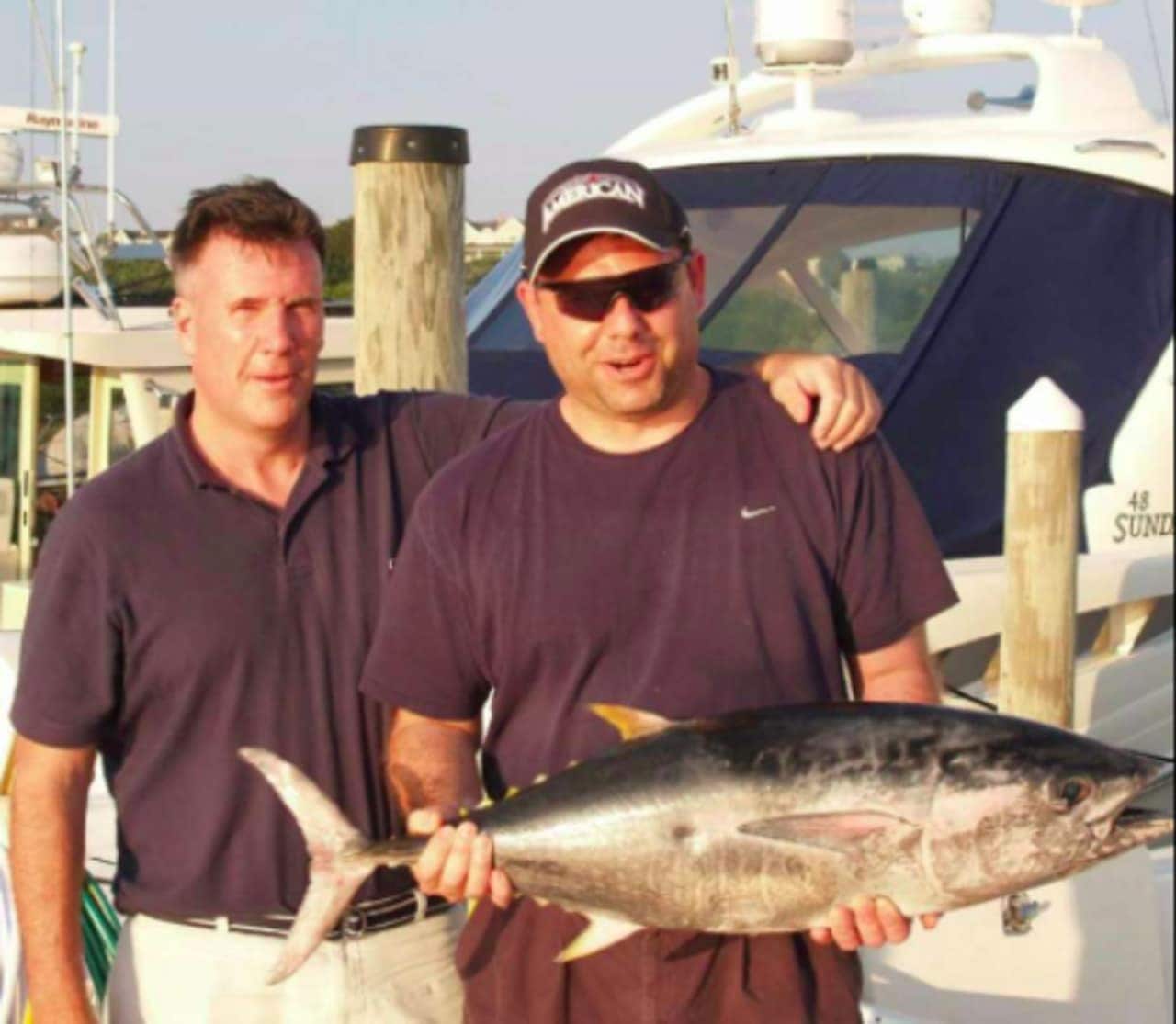 Todd Howe, left, and Joseph Percoco on a 2010 fishing trip. Howe is the government's star witness in Percoco's corruption trial.