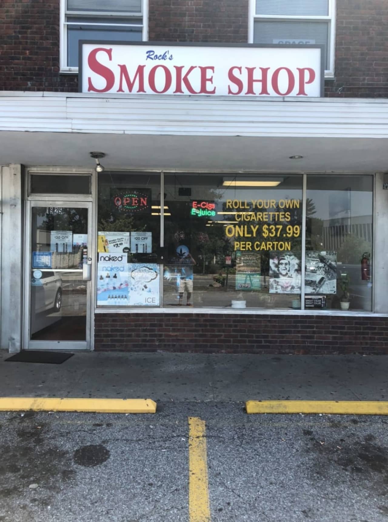 Rocks Smoke Shop in Yorktown.