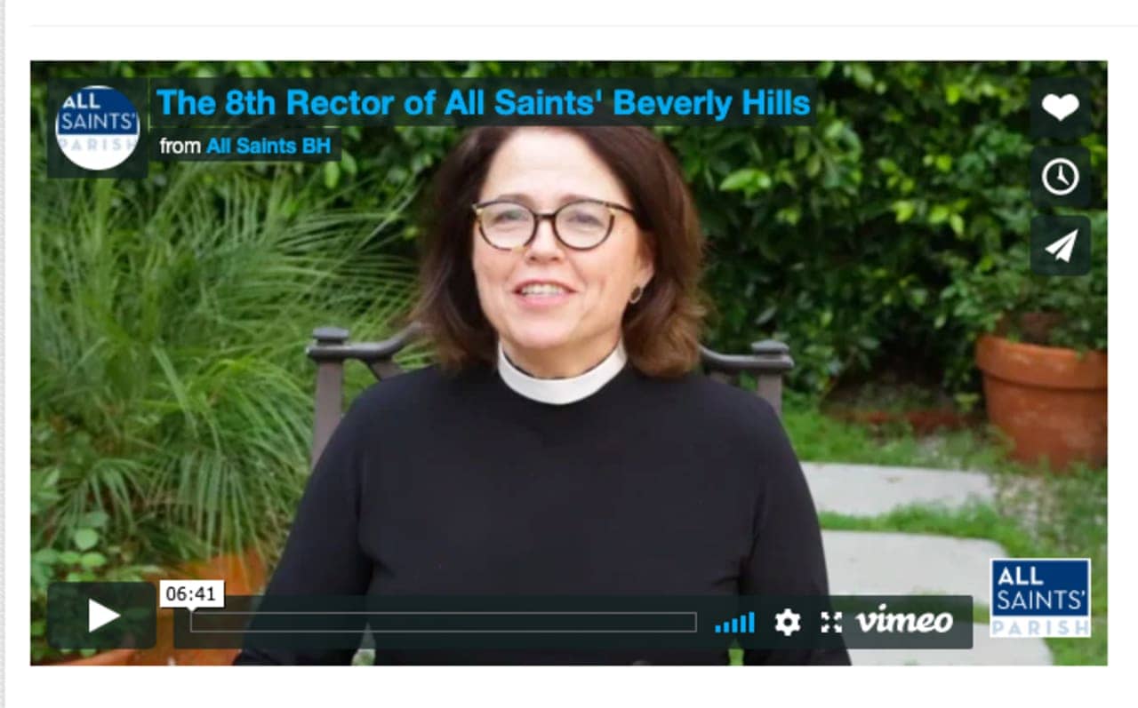 Janet Broderick will be the 8th Rector of All Saints' Beverly Hills.
