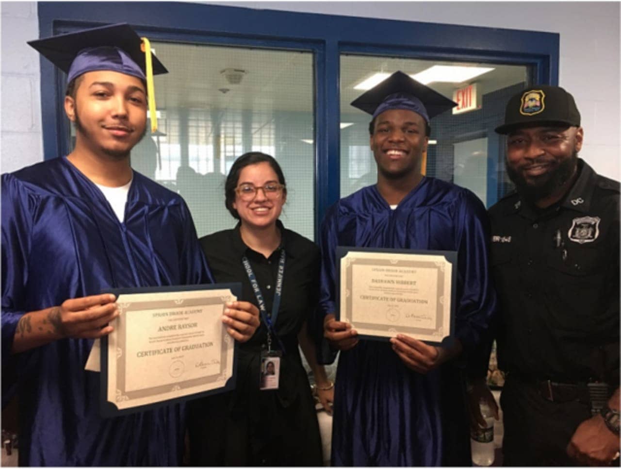 Ten students received their high school diplomas at a commencement ceremony held by the Westchester County Department of Corrections.