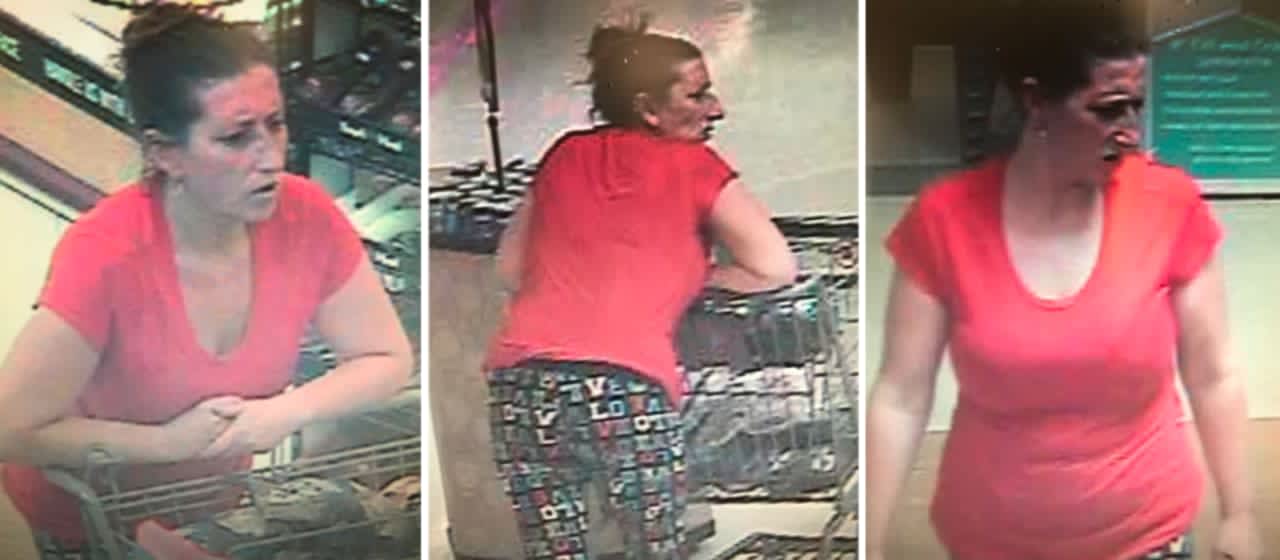 Police are on the lookout for a woman suspected of stealing $375 worth of seafood from Stop & Shop in Coram (294 Middle Country Road) on Wednesday, July 31 around 12:20 p.m.