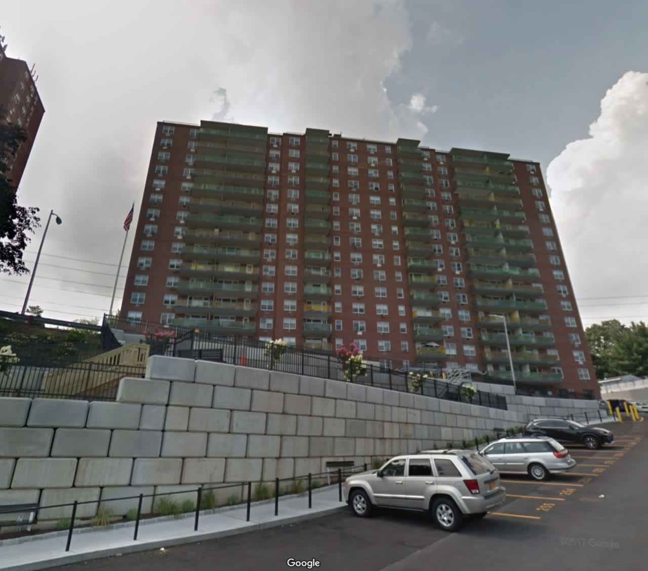 A fire broke out at a 19-story high rise in Yonkers.