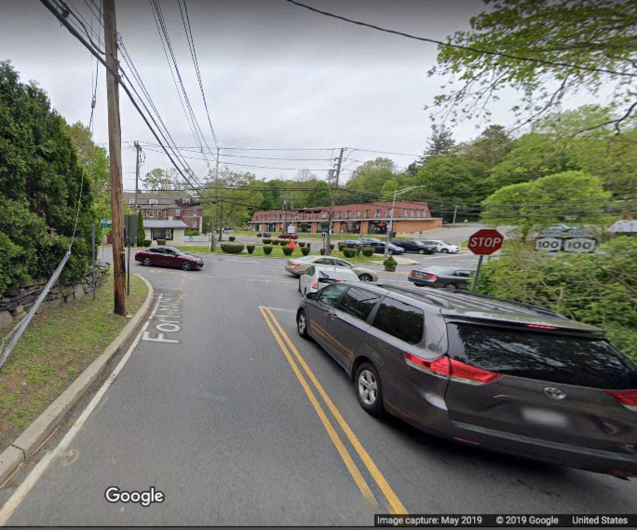 Underhill Road and Fort Hill Road in Edgemont.