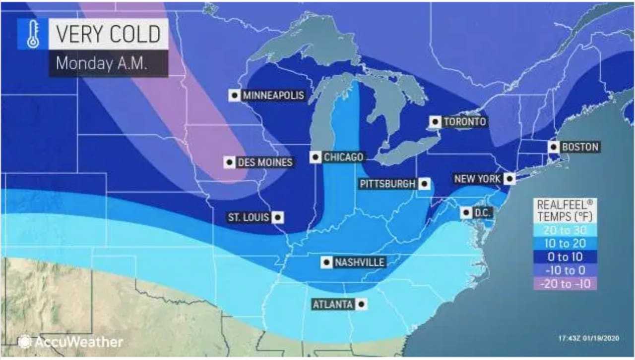 Martin Luther King Jr. Day on Monday, Jan. 20 will be sunny but bitterly cold, with the wind-chill factor between zero and 10 degrees.