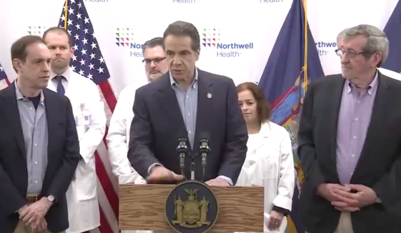 Gov. Andrew Cuomo announced the new numbers in a news conference at Northwell Health Imaging at the Center for Advanced Medicine in North New Hyde Park late Sunday morning, March 8.